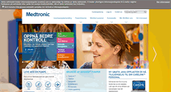 Desktop Screenshot of medtronic-diabetes.no