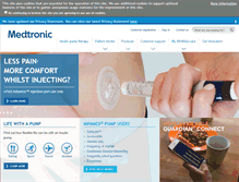 Tablet Screenshot of medtronic-diabetes.ie