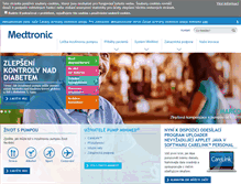 Tablet Screenshot of medtronic-diabetes.cz